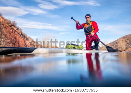 Similar – Image, Stock Photo Submerged Water Lake