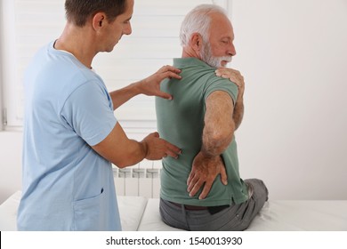 Senior Man Back Pain Spine Physical Stock Photo (Edit Now) 1540013930