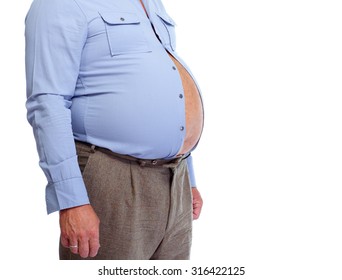 bloated belly man