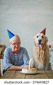 Senior Man With Dog