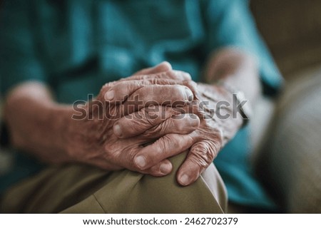 Similar – Image, Stock Photo Hand of old man holding champagne glass