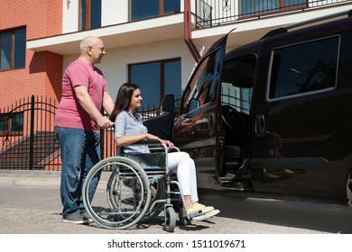 Senior Man Helping Young Woman Wheelchair Stock Photo 1511019671 