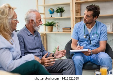 Senior Man His Wife Explaining Their Stock Photo 1412521580 | Shutterstock