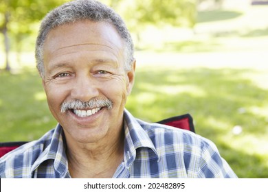 Senior  Man Portrait Outdoors