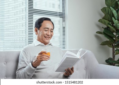 Senior Man Reading A Book