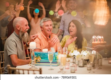 Senior Man Is Shocked After Being Treated To A Birthday Party Surprise. 