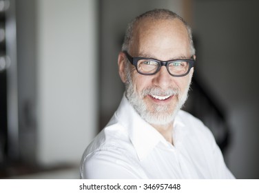 Senior Man Smiling At The Camera