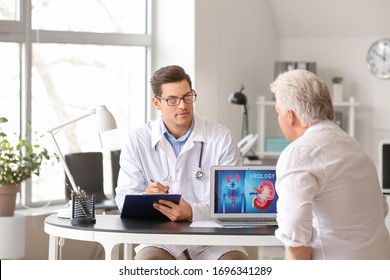 Senior Man Visiting Urologist In Clinic