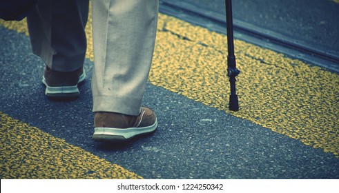 A Senior Man Walking