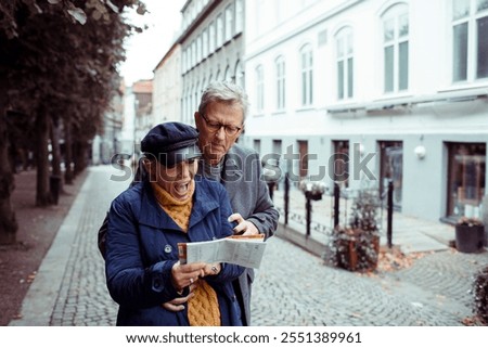 Similar – Image, Stock Photo Twins look at postcards