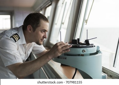 Senior Navigation Officer Doing Visual Navigation