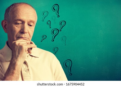 Senior Old Person Question Marks Stock Photo 1675904452 | Shutterstock