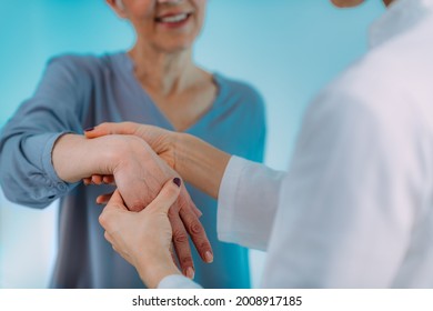 Senior Patient Having A Carpal Tunnel Syndrome Test