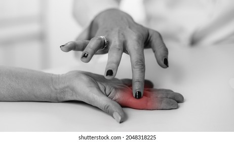 Senior Patient Having A Carpal Tunnel Syndrome Test