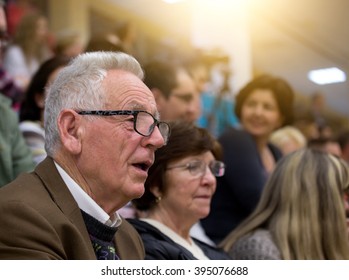 Senior People Audience Excited Old Man Stock Photo 395076688 | Shutterstock