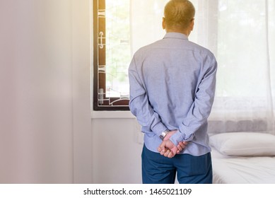 Senior retire asian man having serious depressed and looking something on window,Mental health care concept - Shutterstock ID 1465021109