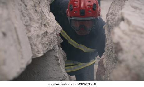 Senior Survivor Speaking During Rescue Mission