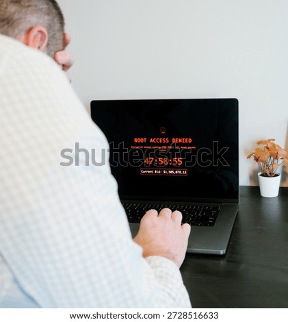 Senior Systems Administrator Engineer Falls Victim to Administor Spear Phishing Email Triggering Ransomware Encryption Virus - Cybersecurity Concept
