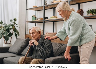 Senior Wife Standing Near Retired Husband Stock Photo 1272275 photo