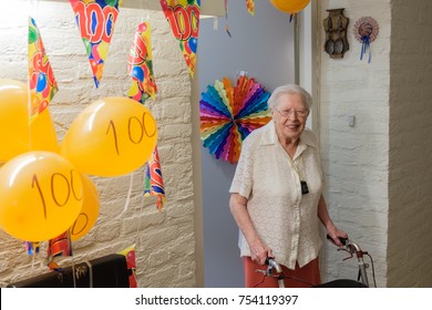 Senior Woman Celebrates 100th Birthday