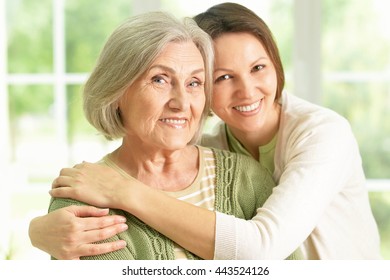 Senior Woman With Daughter