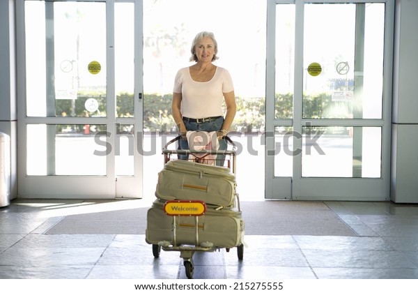 automatic luggage trolley