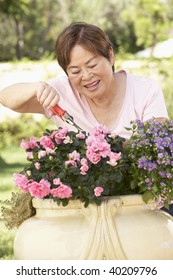 Senior Woman Gardening