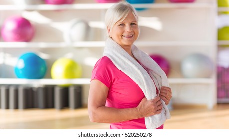 Senior Woman At The Gym
