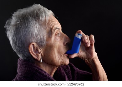 Senior Woman With Inhaler