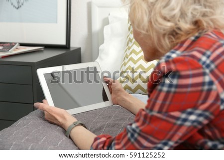 Similar – Female doctor showing an x-ray on the tablet