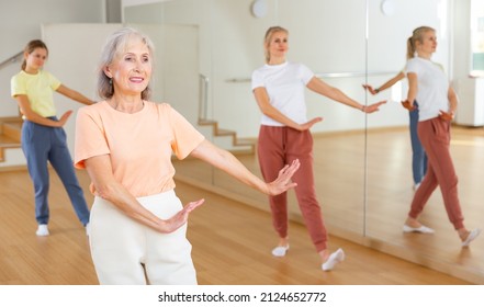 Senior Woman Performing Dance Her Relatives Stock Photo 2124652772 ...