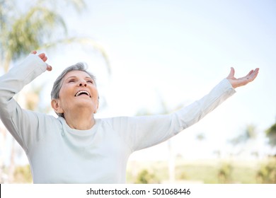 Senior Woman Smiling.