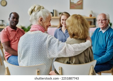 Senior woman supporting her friend at session - Powered by Shutterstock