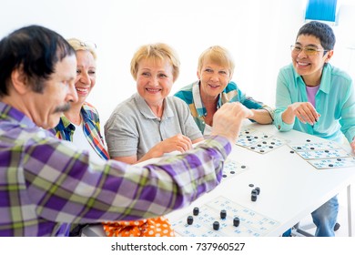 Seniors Playing Bingo