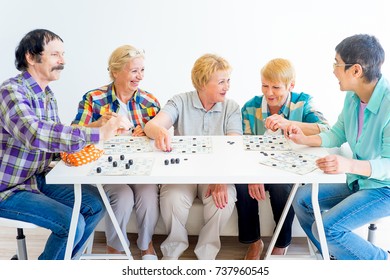 Seniors Playing Bingo