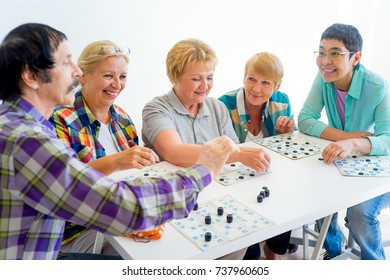 Seniors Playing Bingo