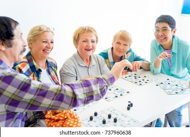 Seniors Playing Bingo