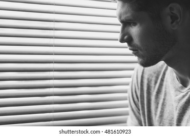 senseless face of a man