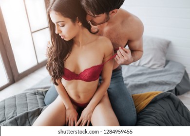 Bra Romantic Bed Porn - Boyfriend Bra Images, Stock Photos & Vectors | Shutterstock