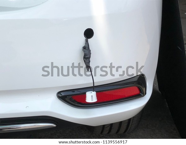 sensors rear stroke in plastic rear bumper modern\
gasoline car