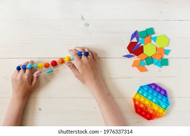 Sensory Activities And Play For Children.  Activities Montessori For Fine Motor Skills, Games For Sensory Processing Disorder, Child Development And Occupational Therapy, Creativity Game, Therapy Hand