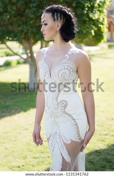 Sensual Bride Bride Luxury White Wedding Stock Photo Edit Now
