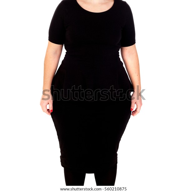 curvy girl black dress