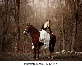 Sensual Young Beauty Riding Horse Stock Photo 474714478 | Shutterstock