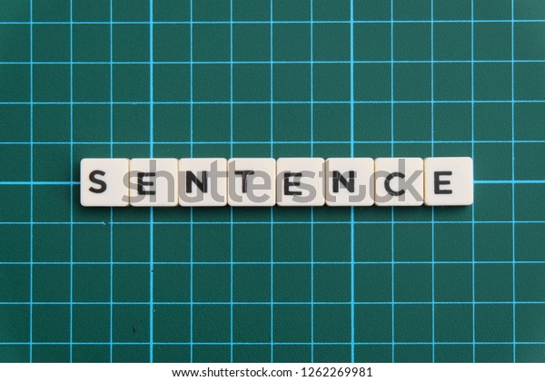 Sentence Word Made Square Letter Block Stock Photo Edit Now