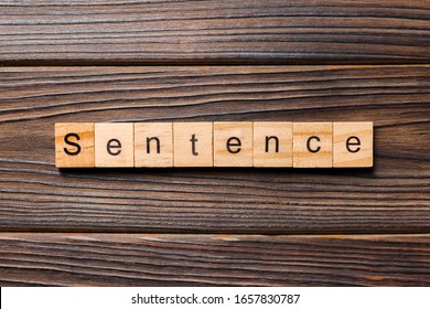 Sentence Word Written On Wood Block Stock Photo 1657830787 | Shutterstock