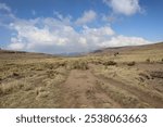 Sentinel Peak as a part of the Amphitheatre in Royal Natal National Park, Drakensberg, South Africa