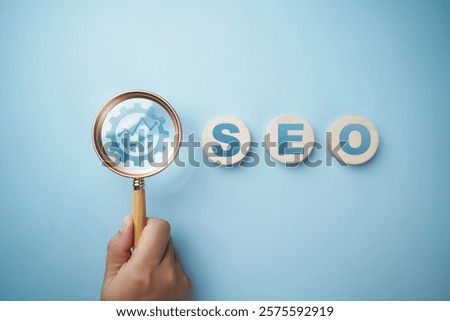 SEO Analysis Computer Page Search Engine Optimization Marketing Traffic Ranking Website Internet Business Technology Concept.