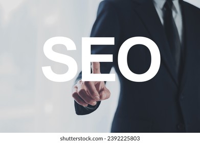 SEO Concept, Search Engine Optimize, Entrepreneurs use SEO systems on the internet to communicate with their business' target customers.