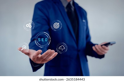 SEO, Data Search Technology, Search Engine Optimization searching for information. Using Search Console with your website. Finding data.